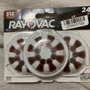 Hearing Aid Batteries - 24 Pack, Brown